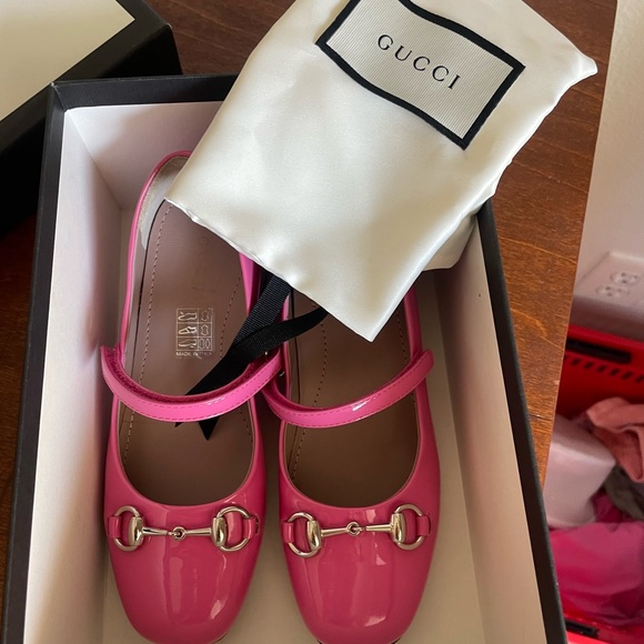 New Gucci kids flat ballet with horsebit,size30 - Picture 4 of 10